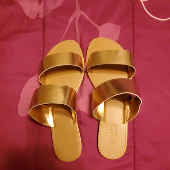 Charlotte Russe Shoes - Rose gold sandals